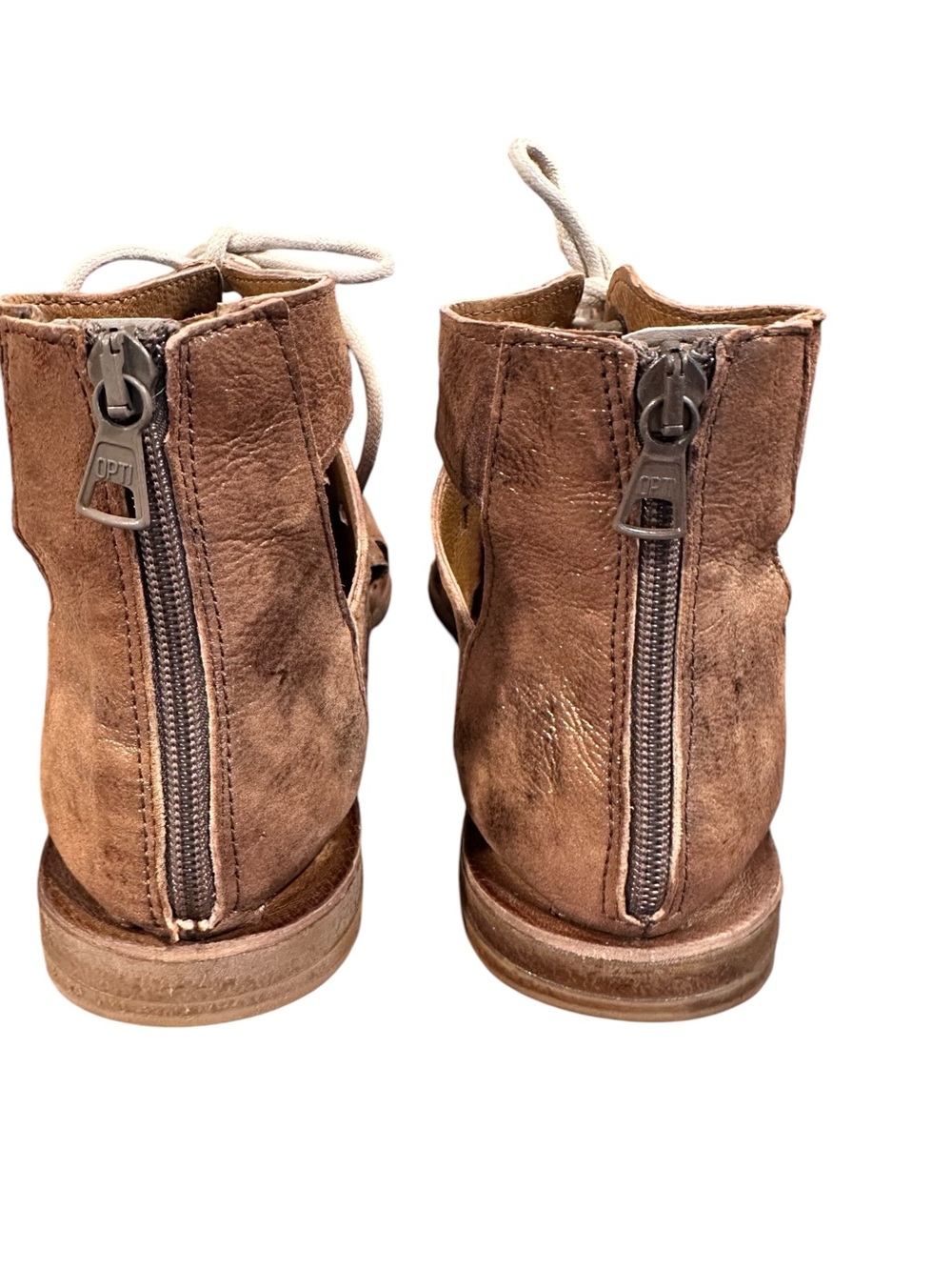 Miz Mooz Distressed Bronze Lace Up Gladiator Sz 42 - Picture 5 of 6